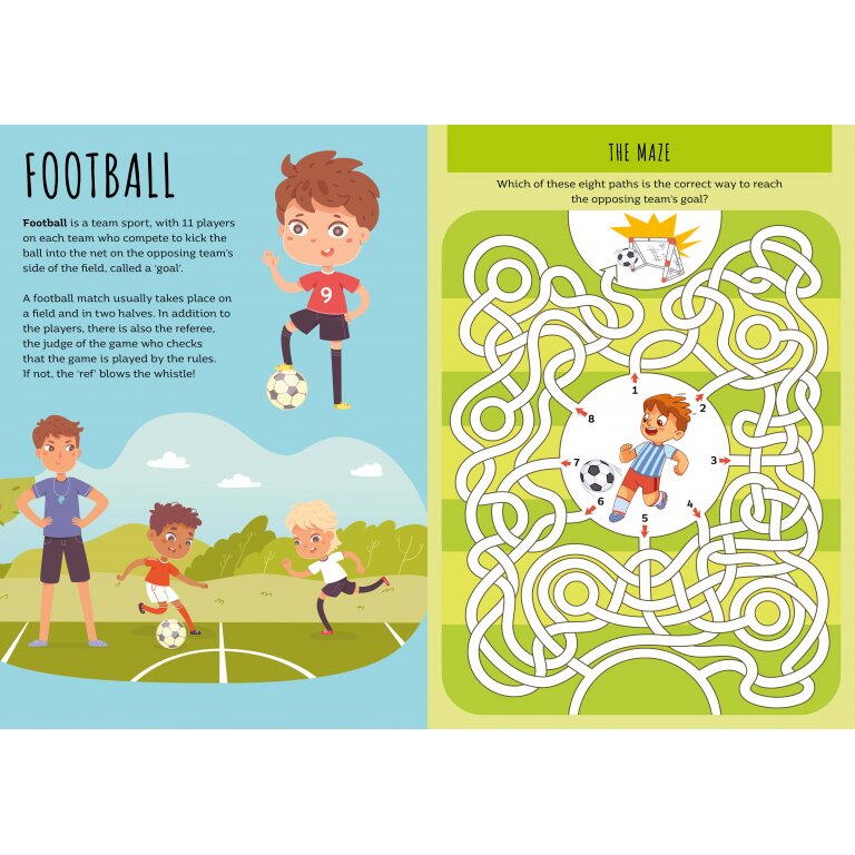Carte de activitati cu abtibilduri - Ora de sport PlayLearn Toys