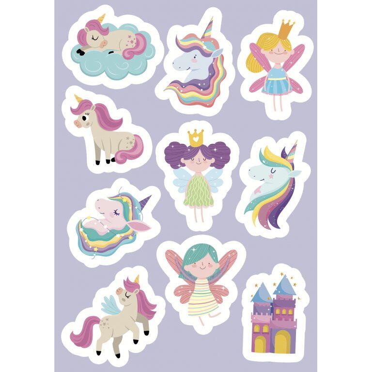 Carte de activitati cu abtibilduri - Unicorni magici PlayLearn Toys
