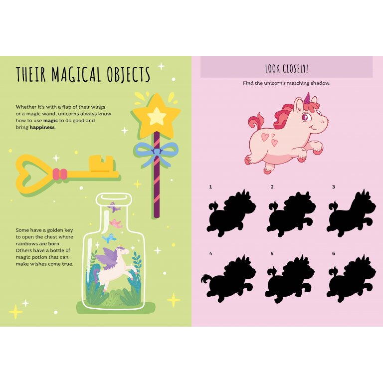 Carte de activitati cu abtibilduri - Unicorni magici PlayLearn Toys