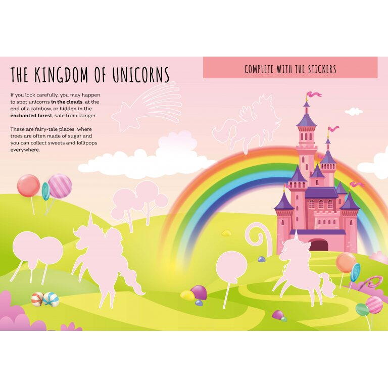 Carte de activitati cu abtibilduri - Unicorni magici PlayLearn Toys