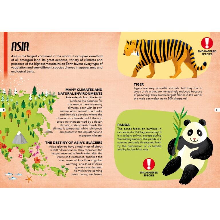 Cunoaste si exploreaza - Puzzle Animale pe cale de disparitie (205 piese) PlayLearn Toys