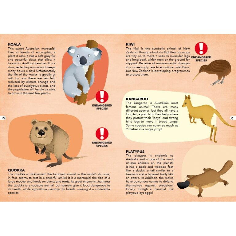 Cunoaste si exploreaza - Puzzle Animale pe cale de disparitie (205 piese) PlayLearn Toys