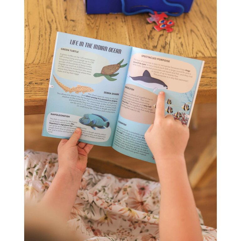 Cunoaste si exploreaza - Puzzle Mari si oceane (205 piese) PlayLearn Toys