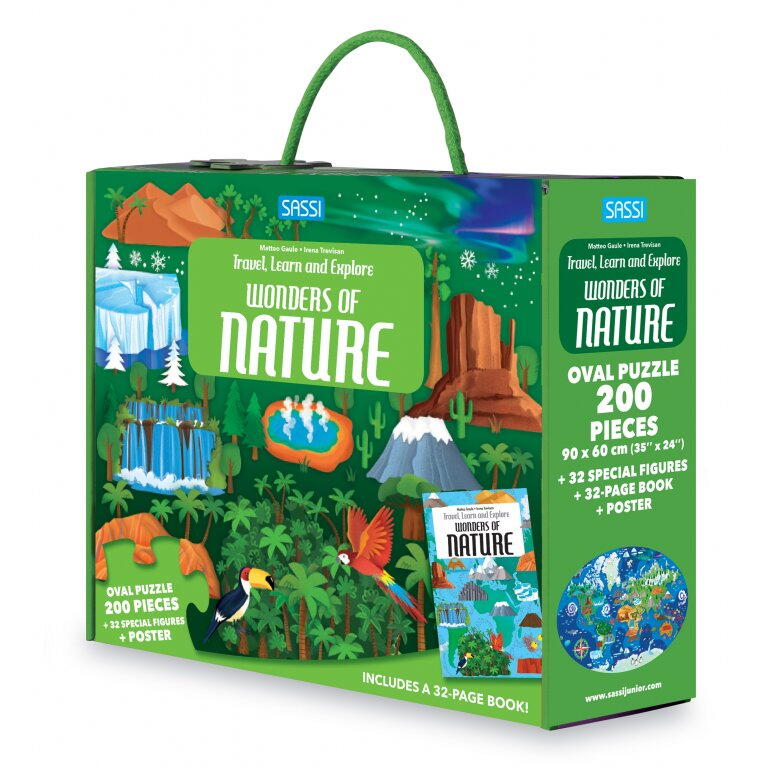 Cunoaste si exploreaza - Puzzle Minunile naturii (200 piese) PlayLearn Toys