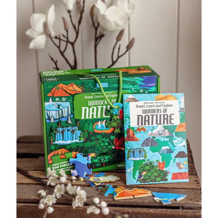 Cunoaste si exploreaza - Puzzle Minunile naturii (200 piese) PlayLearn Toys