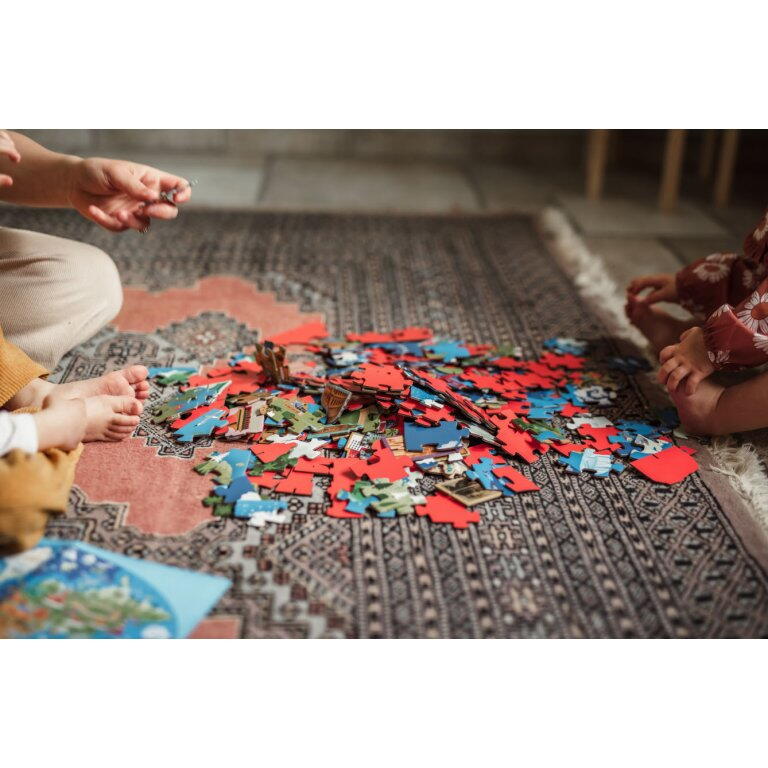 Cunoaste si exploreaza - Puzzle Monumentele lumii (200 piese) PlayLearn Toys