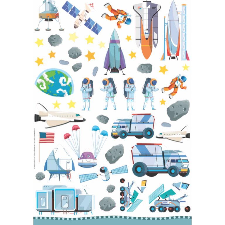 Primul set de arta & lucru manual - Spatiu cosmic PlayLearn Toys