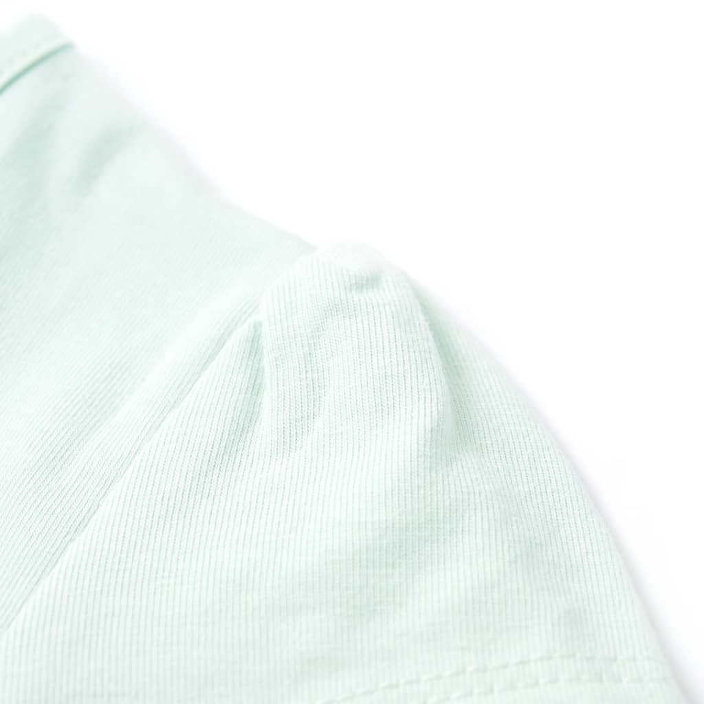 Tricou pentru copii, verde mentă deschis, 92 GartenMobel Dekor