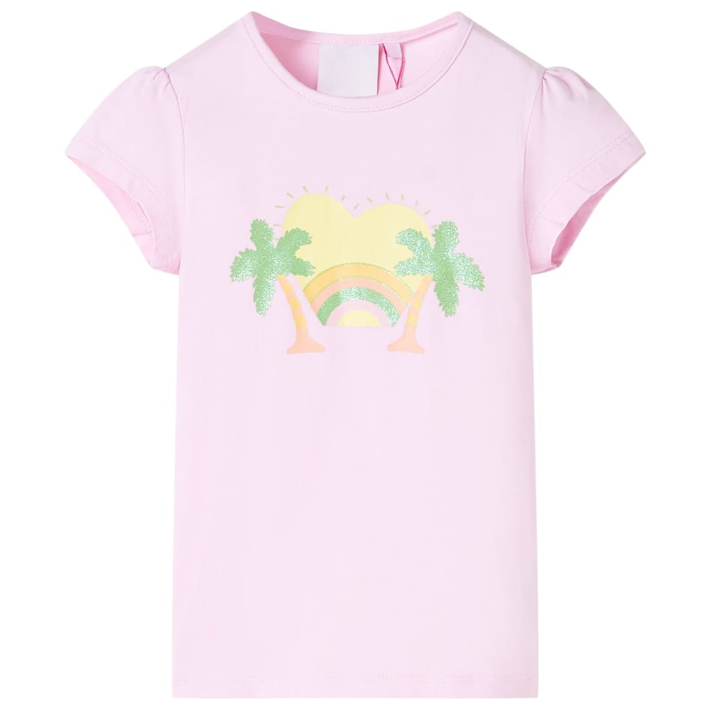 Tricou pentru copii, roz deschis, 104 GartenMobel Dekor