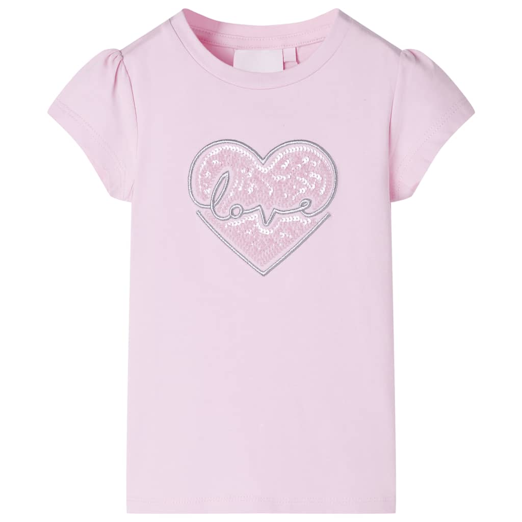 Tricou pentru copii, roz deschis, 104 GartenMobel Dekor