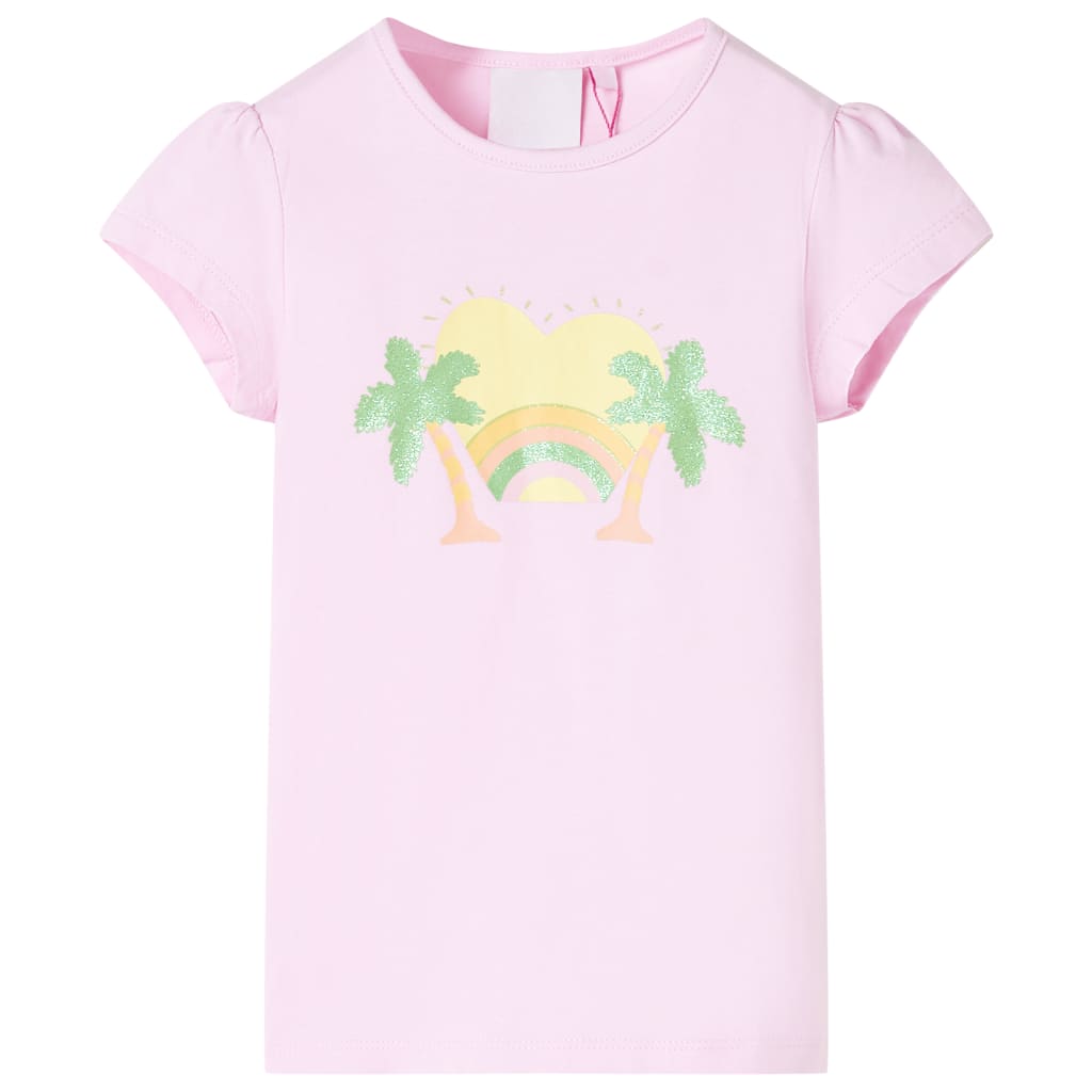 Tricou pentru copii, roz deschis, 92 GartenMobel Dekor