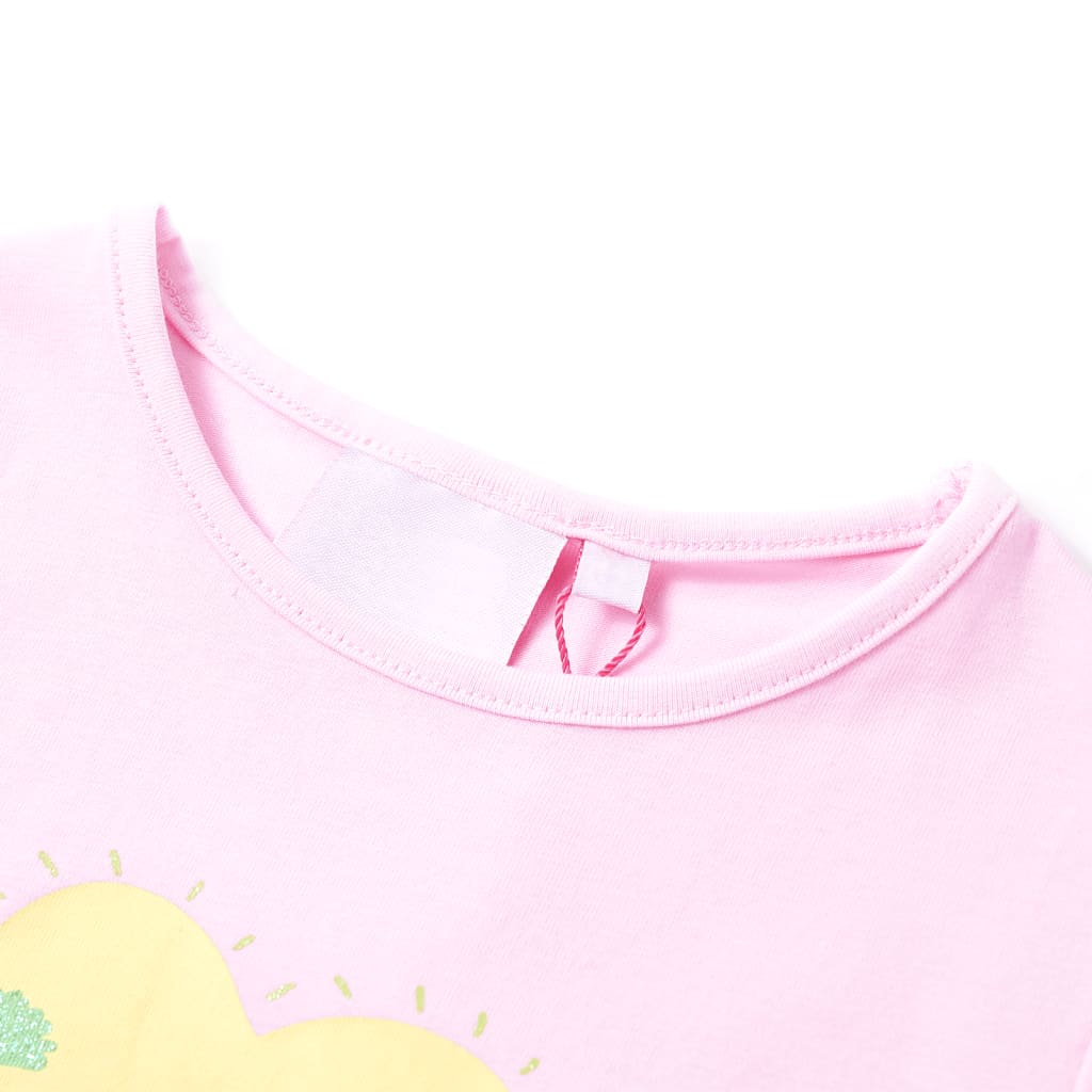 Tricou pentru copii, roz deschis, 92 GartenMobel Dekor