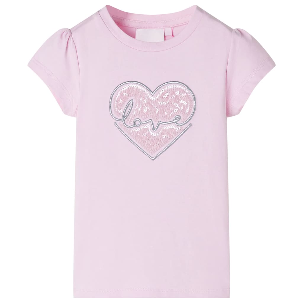 Tricou pentru copii, roz deschis, 92 GartenMobel Dekor