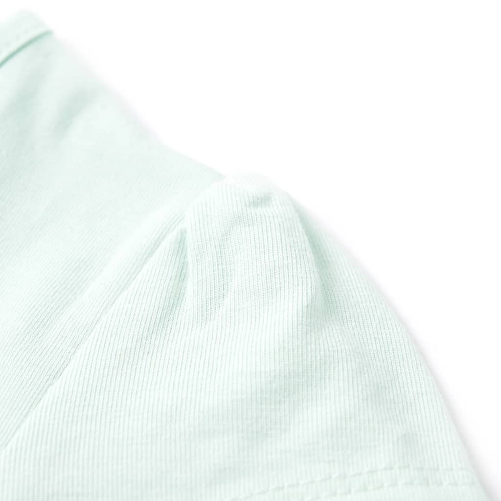 Tricou pentru copii, verde mentă deschis, 128 GartenMobel Dekor