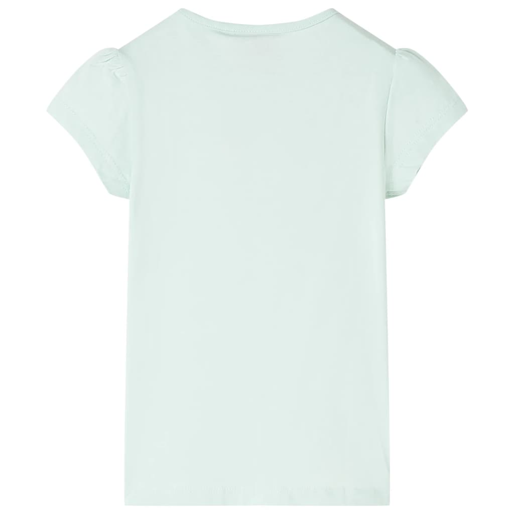 Tricou pentru copii, verde mentă deschis, 140 GartenMobel Dekor