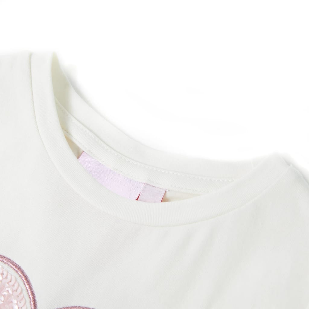 Tricou pentru copii ecru 140 GartenMobel Dekor