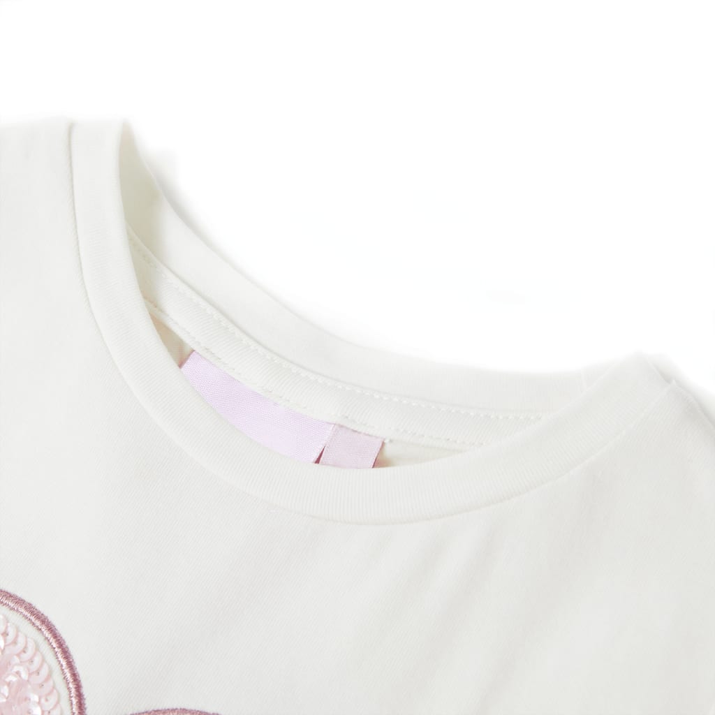 Tricou pentru copii ecru 92 GartenMobel Dekor