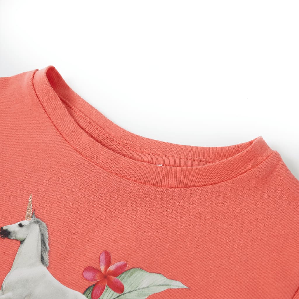 Tricou de copii cu mâneci scurte, corai, 92 GartenMobel Dekor