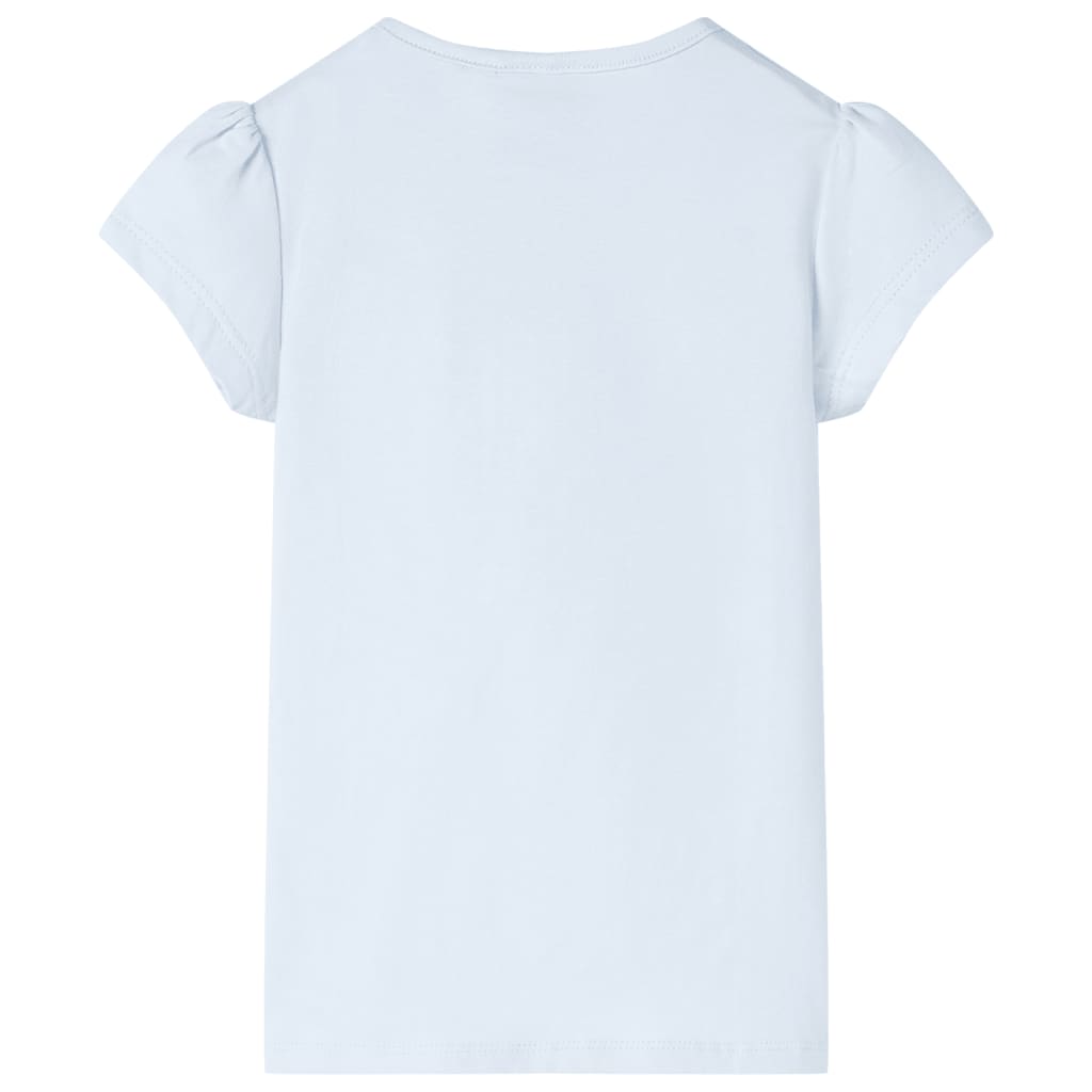 Tricou pentru copii, albastru deschis, 128 GartenMobel Dekor