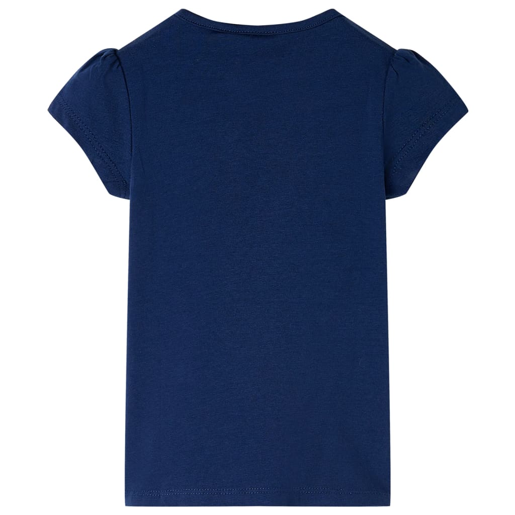 Tricou pentru copii, bleumarin, 128 GartenMobel Dekor