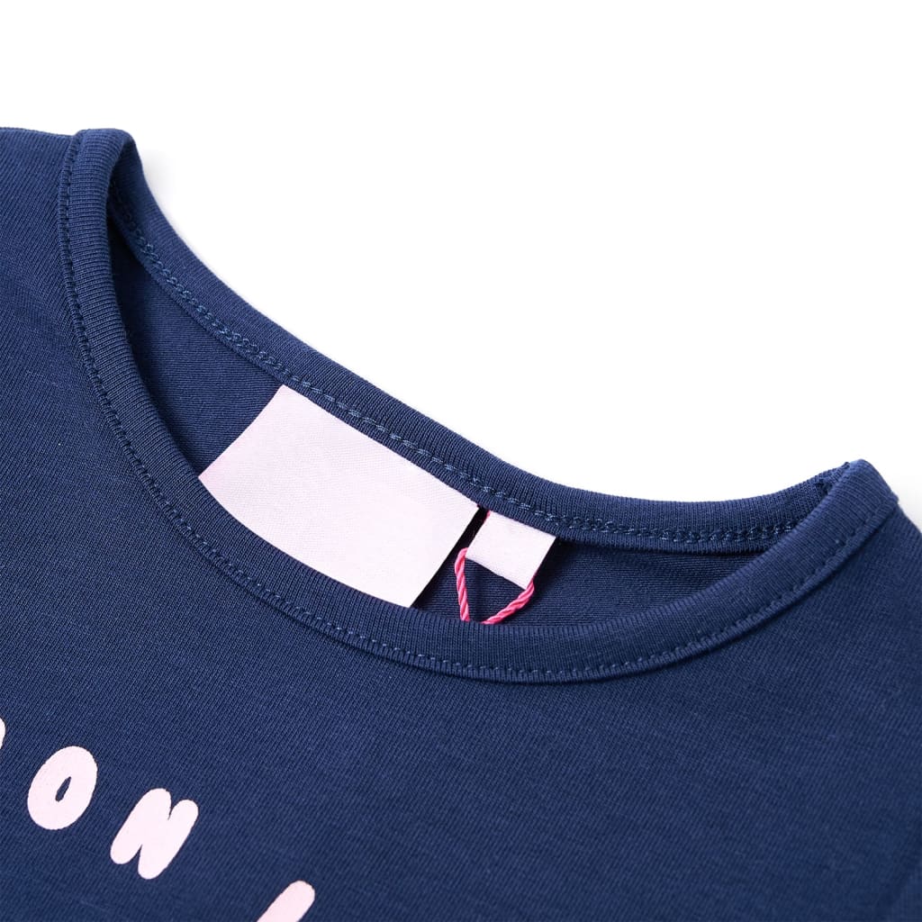 Tricou pentru copii, bleumarin, 128 GartenMobel Dekor