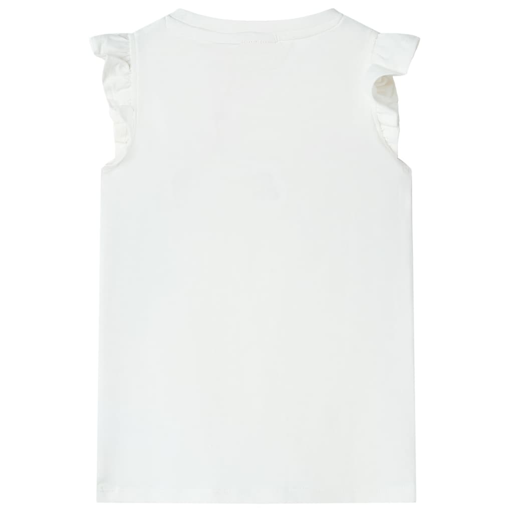 Tricou pentru copii, ecru, 104 GartenMobel Dekor