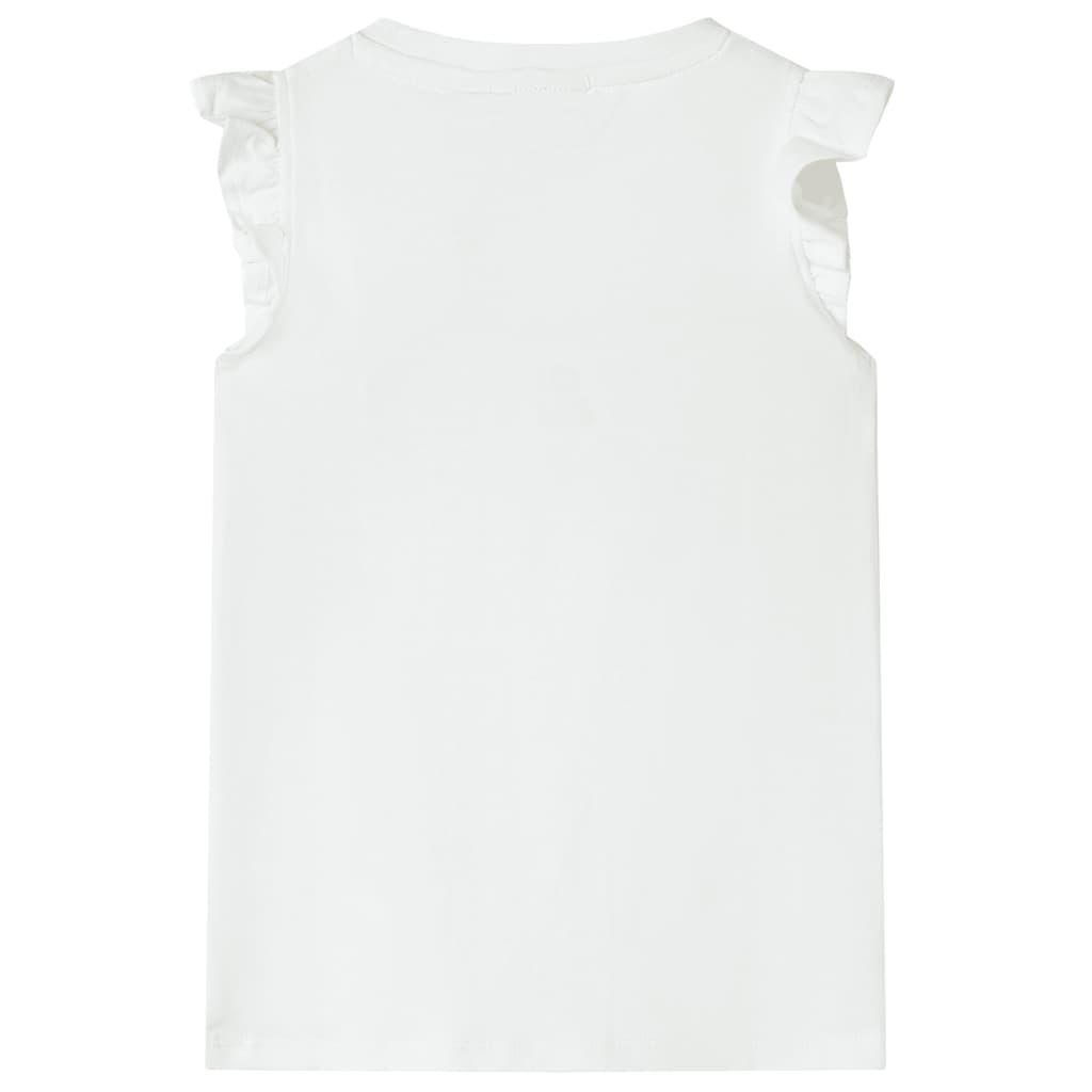 Tricou pentru copii, ecru, 116 GartenMobel Dekor