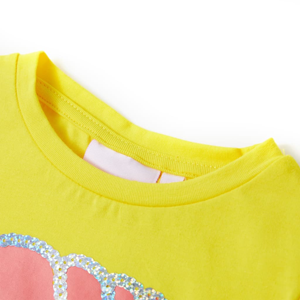 Tricou pentru copii, galben, 104 GartenMobel Dekor