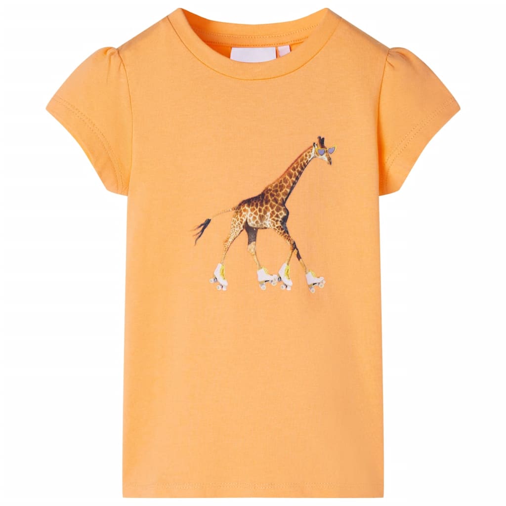 Tricou pentru copii, portocaliu deschis, 104 GartenMobel Dekor