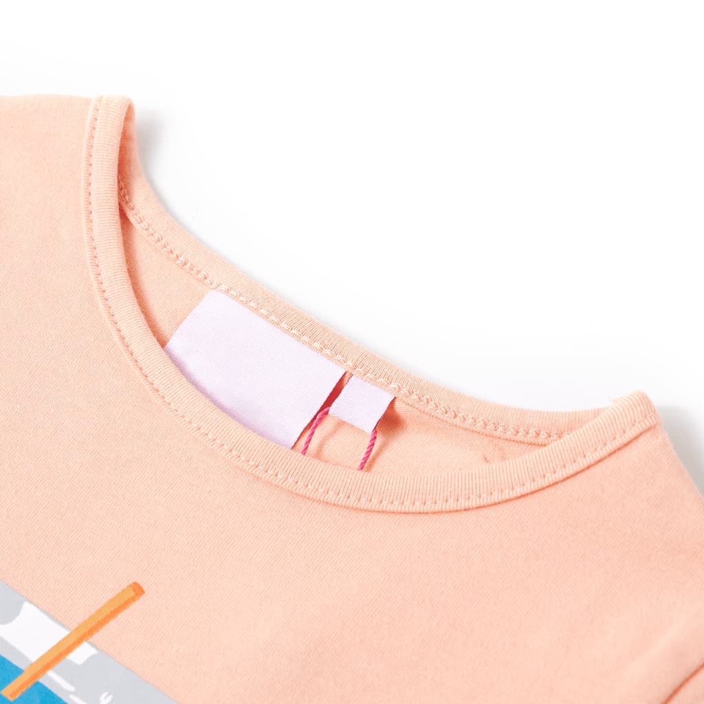 Tricou pentru copii, portocaliu deschis, 104 GartenMobel Dekor