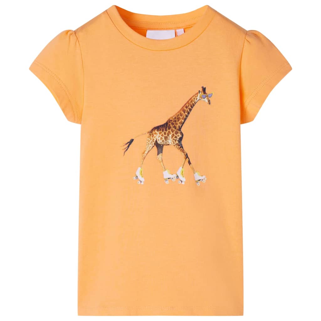Tricou pentru copii, portocaliu deschis, 116 GartenMobel Dekor