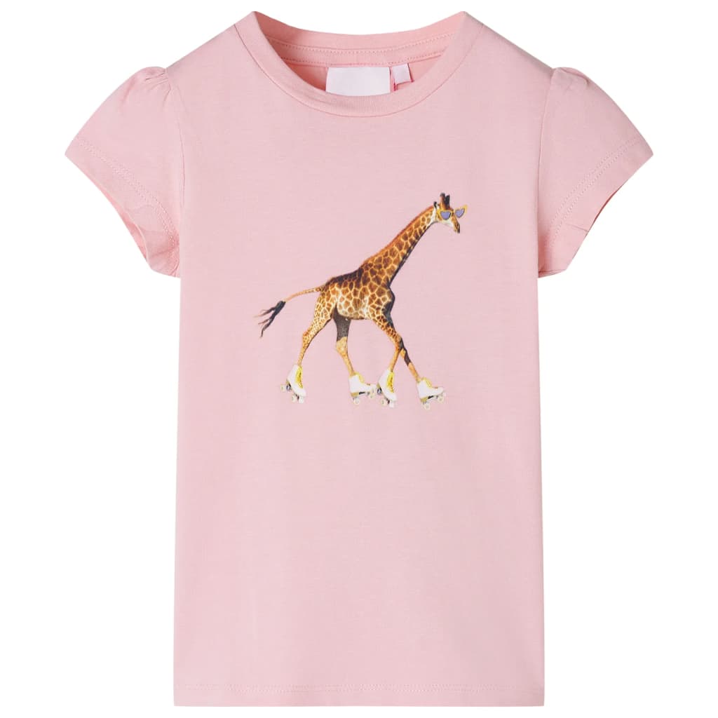 Tricou pentru copii, roz deschis, 128 GartenMobel Dekor