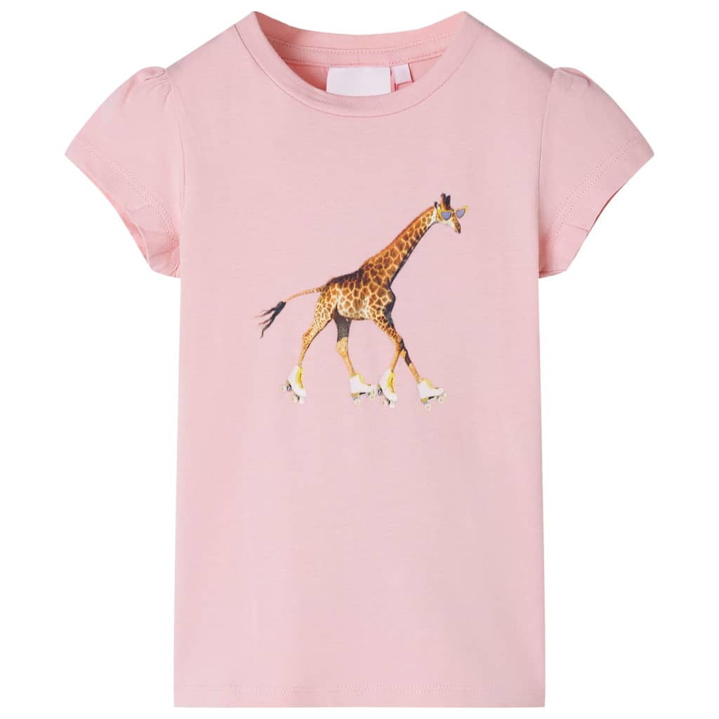 Tricou pentru copii, roz deschis, 92 GartenMobel Dekor