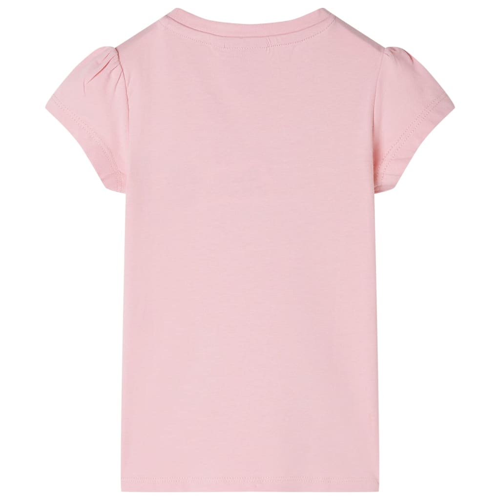 Tricou pentru copii, roz deschis, 92 GartenMobel Dekor
