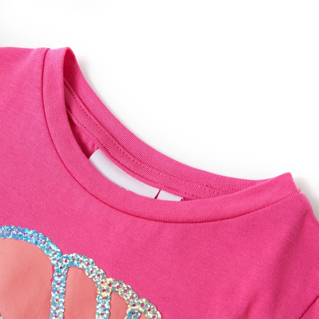 Tricou pentru copii, roz închis, 128 GartenMobel Dekor