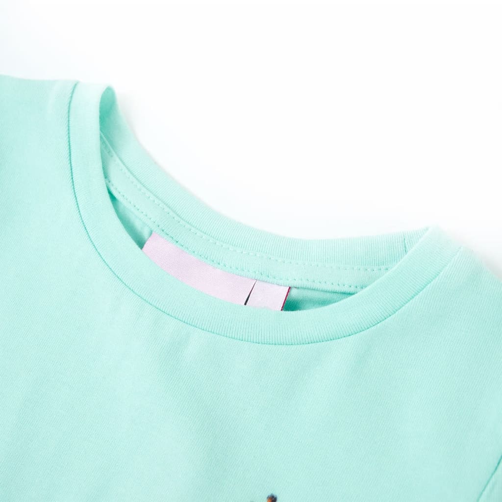 Tricou pentru copii, turcoaz deschis, 104 GartenMobel Dekor
