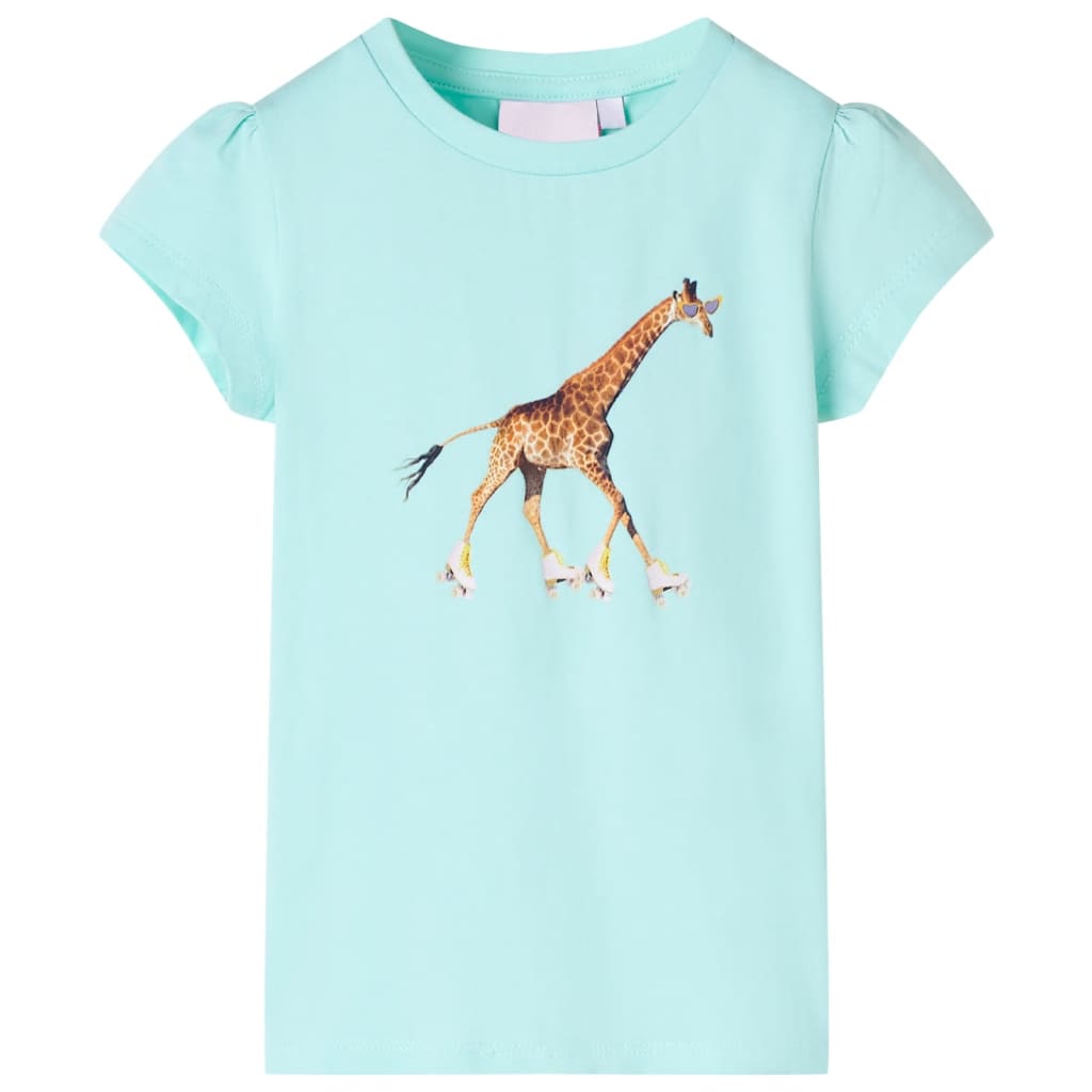 Tricou pentru copii, turcoaz deschis, 128 GartenMobel Dekor
