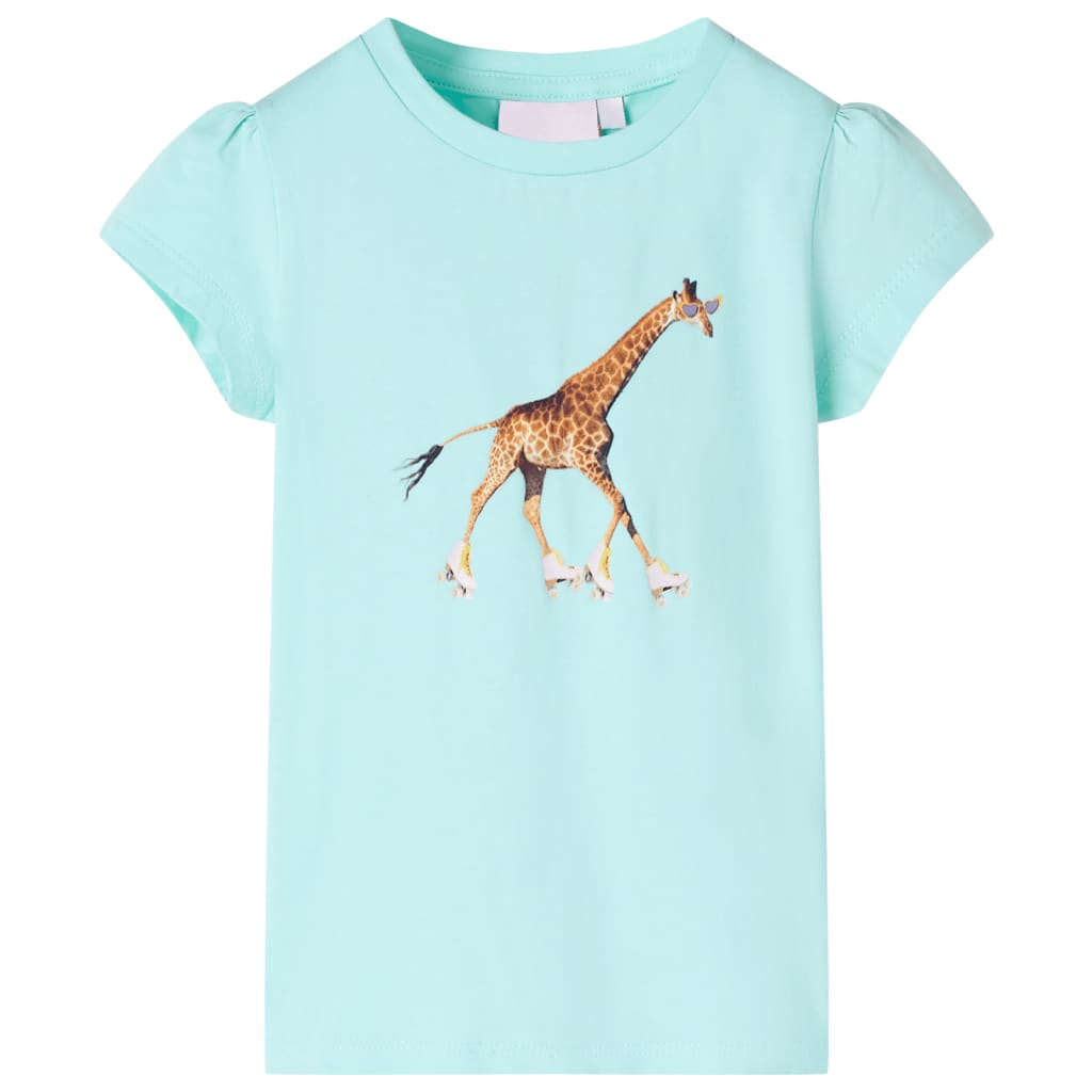 Tricou pentru copii, turcoaz deschis, 140 GartenMobel Dekor