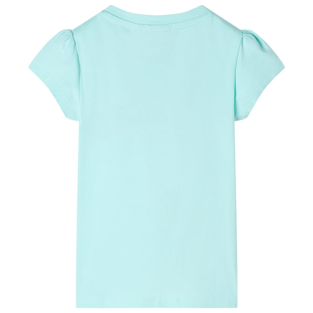 Tricou pentru copii, turcoaz deschis, 140 GartenMobel Dekor