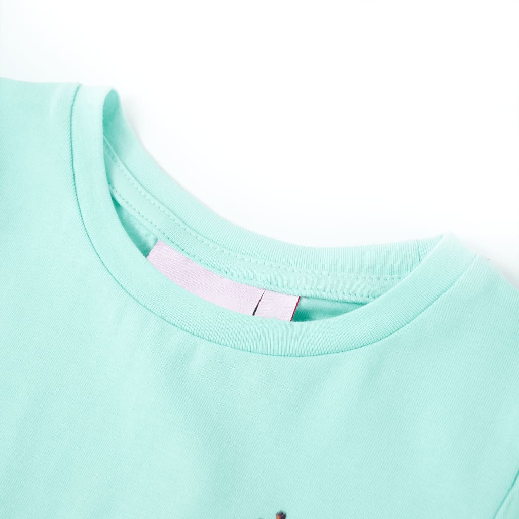 Tricou pentru copii, turcoaz deschis, 140 GartenMobel Dekor