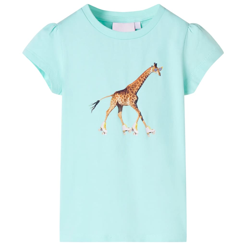 Tricou pentru copii, turcoaz deschis, 92 GartenMobel Dekor