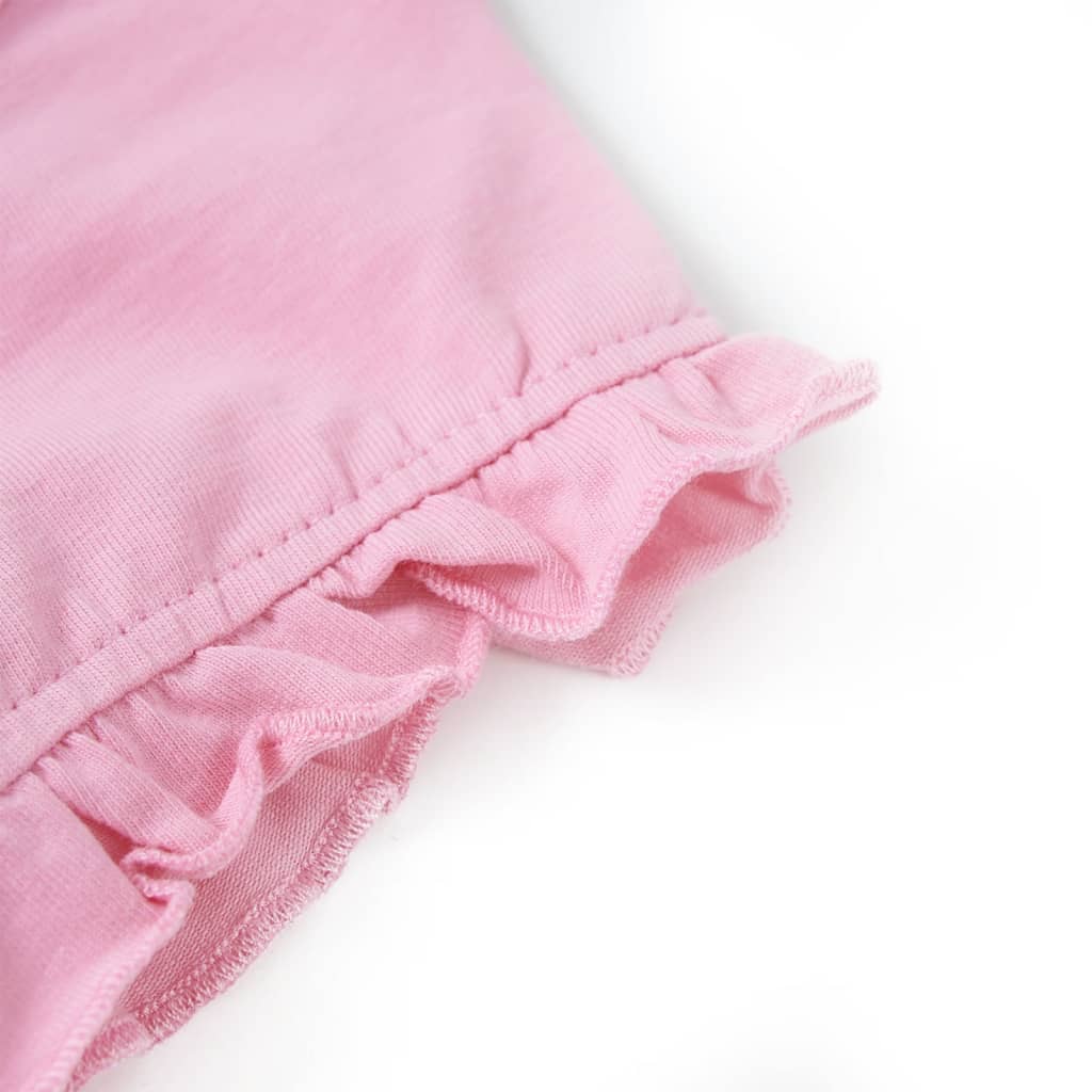 Tricou pentru copii cu mâneci lungi, roz aprins, 104 GartenMobel Dekor