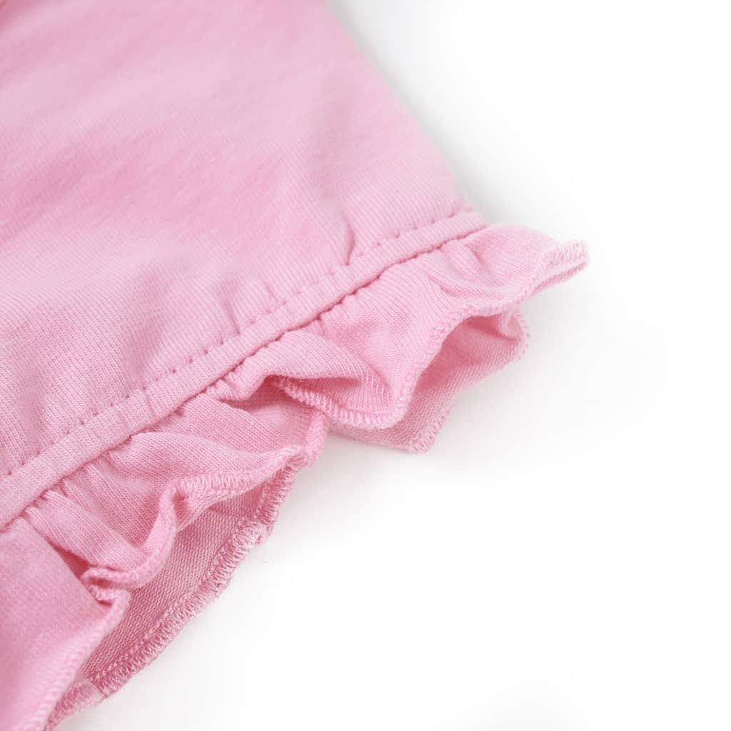 Tricou pentru copii cu mâneci scurte, roz aprins 116 GartenMobel Dekor