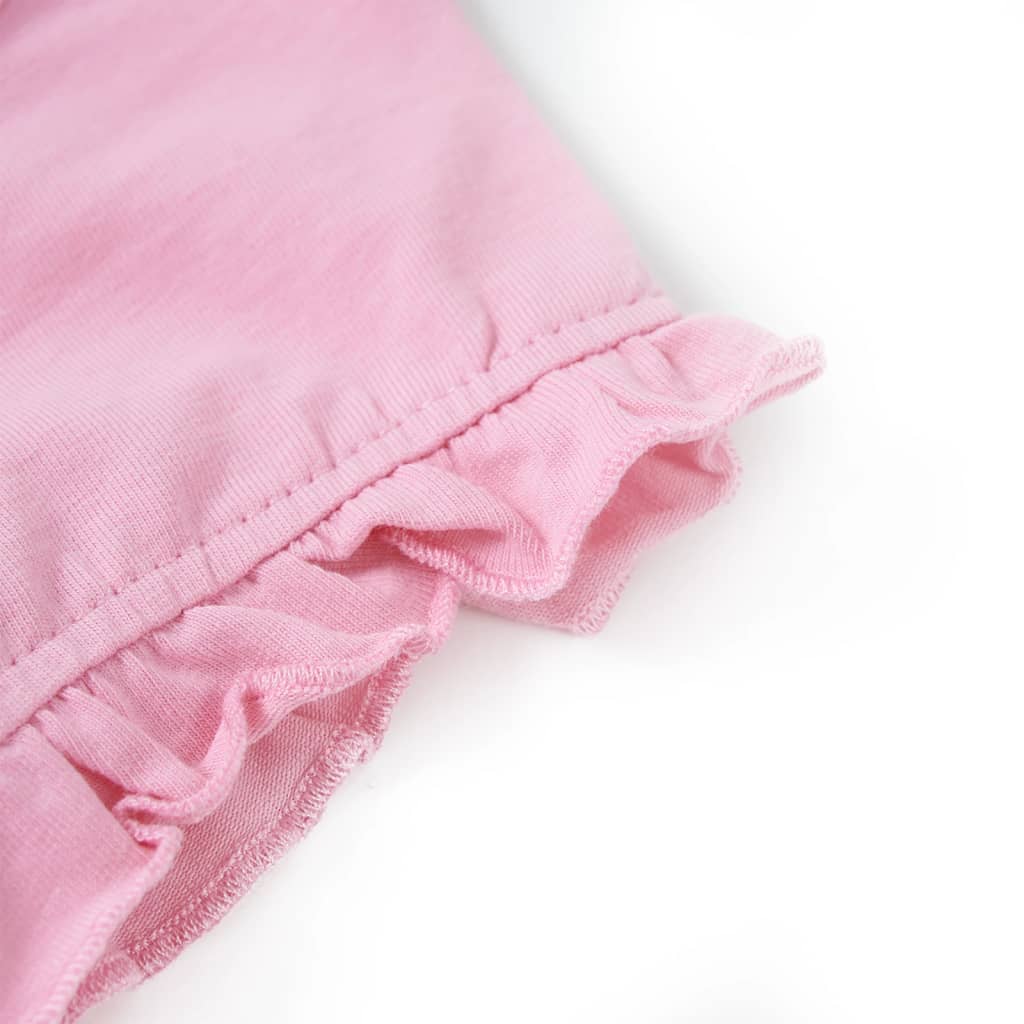 Tricou pentru copii cu mâneci scurte, roz aprins 128 GartenMobel Dekor
