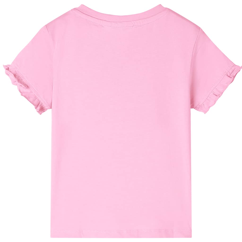 Tricou pentru copii cu mâneci scurte, roz aprins 140 GartenMobel Dekor