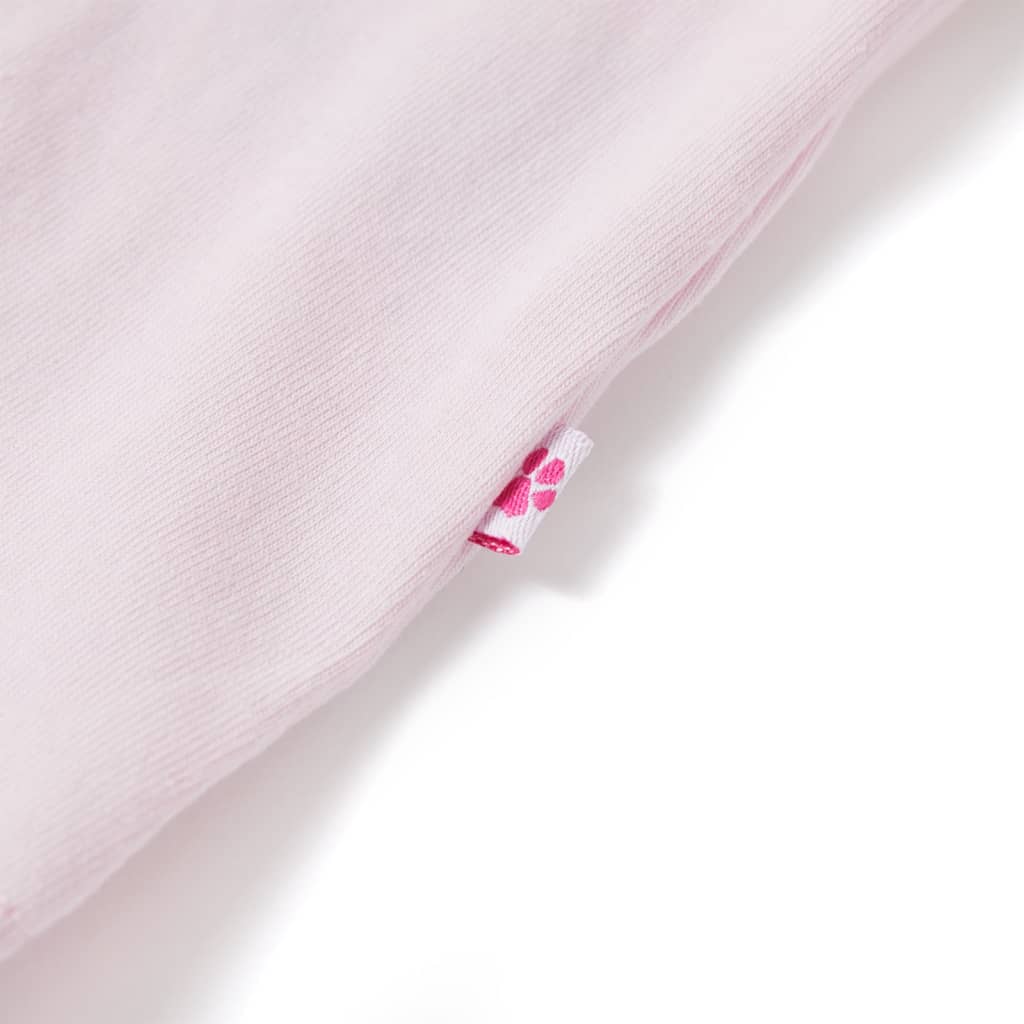 Tricou de copii, mâneci tip șapcă, roz pal, 104 GartenMobel Dekor