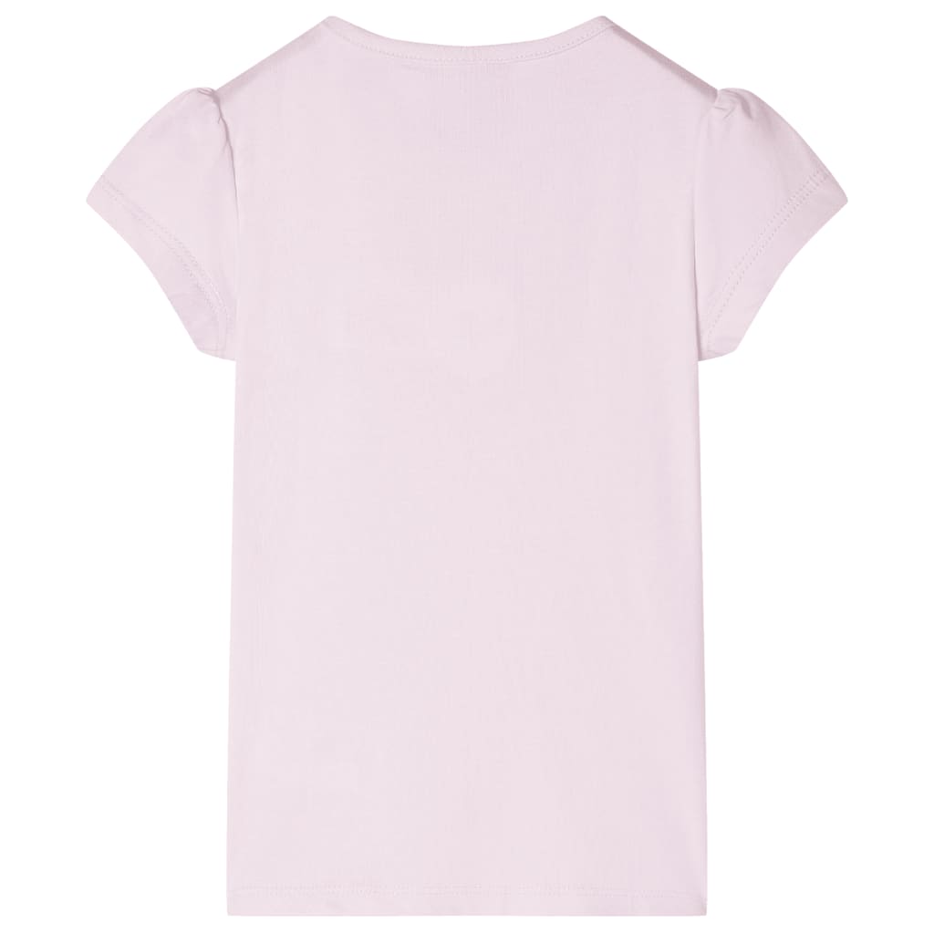 Tricou de copii, mâneci tip șapcă, roz pal, 116 GartenMobel Dekor
