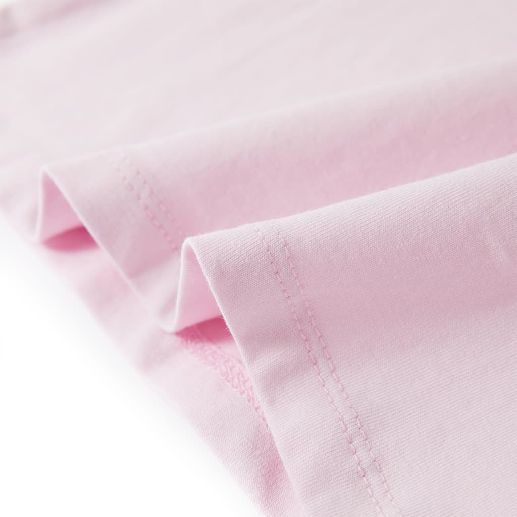 Tricou de copii, mâneci tip șapcă, roz pal, 128 GartenMobel Dekor