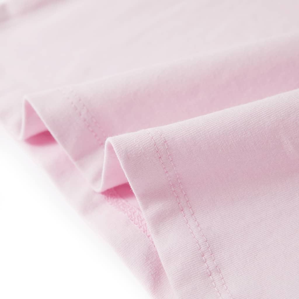 Tricou de copii, mâneci tip șapcă, roz pal, 140 GartenMobel Dekor