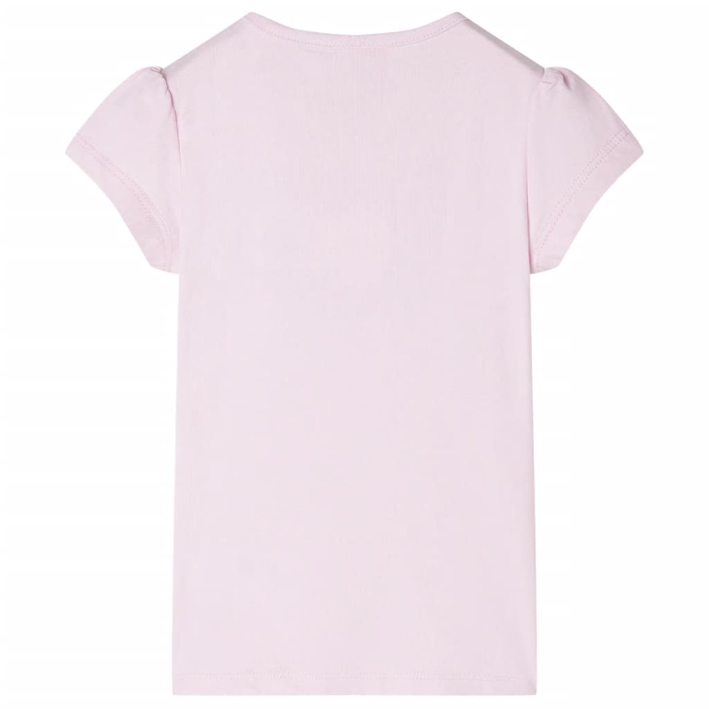 Tricou de copii, mâneci tip șapcă, roz pal, 140 GartenMobel Dekor